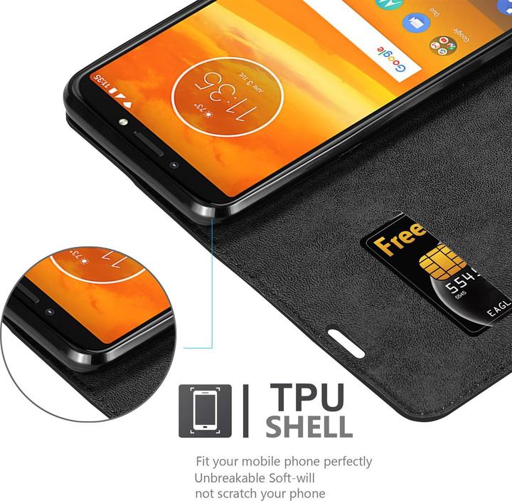 Produktbild Cadorabo Book Invisible Magnet Cover (Motorola Moto E5 Plus)