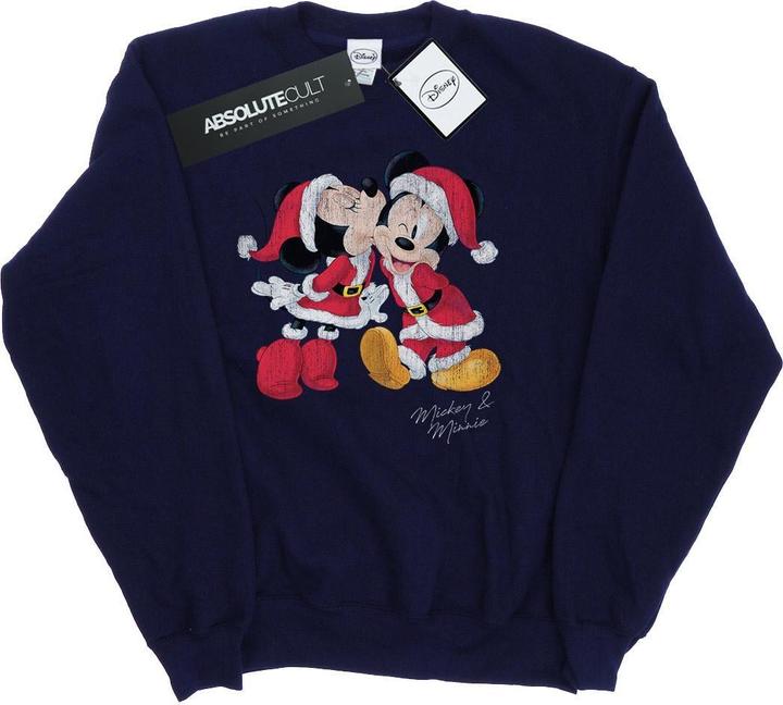 Disney Mickey And Minnie Christmas Kiss Sweatshirt Mädchen