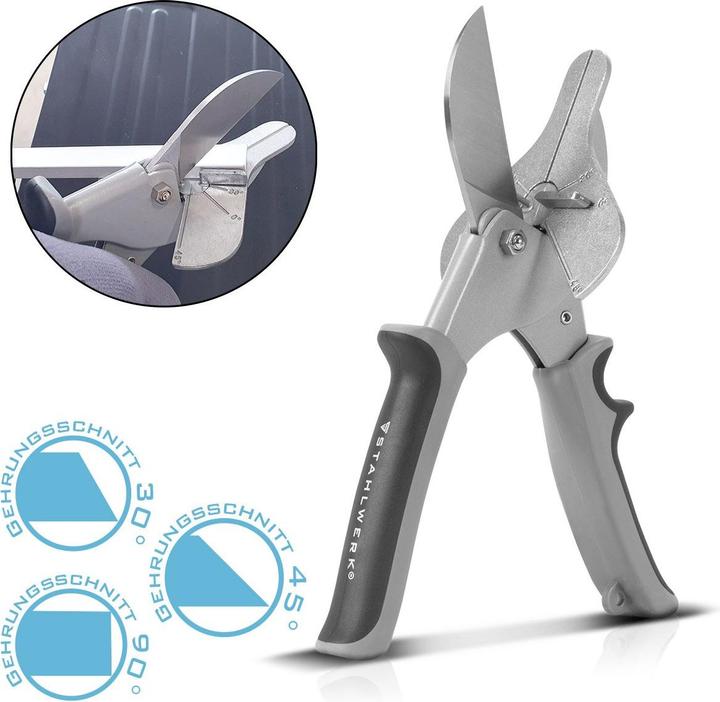 Actual product image Stahlwerk Mitre cutter | Mitre cutter Adjustable angles 30° | 45° | 90° (14490 mm)