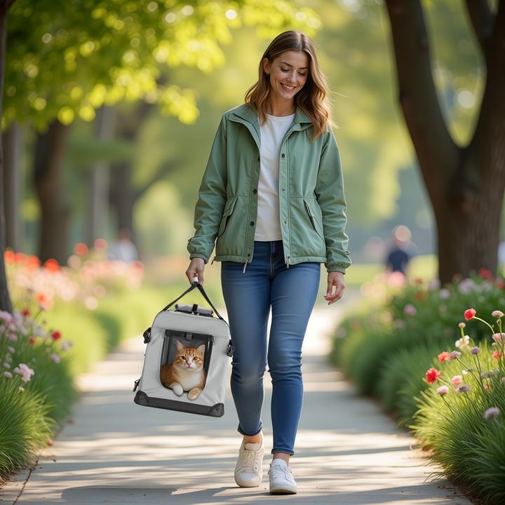 Actual product image Fudajo Transport box (Dog, Foldable, Breathable)