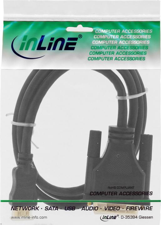 Actual product image InLine DVI — mini HDMI (Typ C) (2 m, DVI, HDMI)