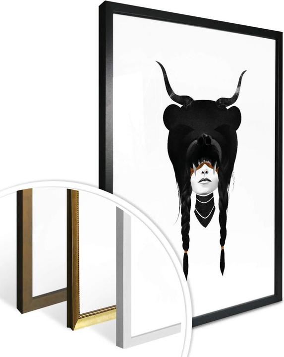 Image du produit Trenddeko Bear Warrior - Guerrière de l'ours (24 x 30 cm)