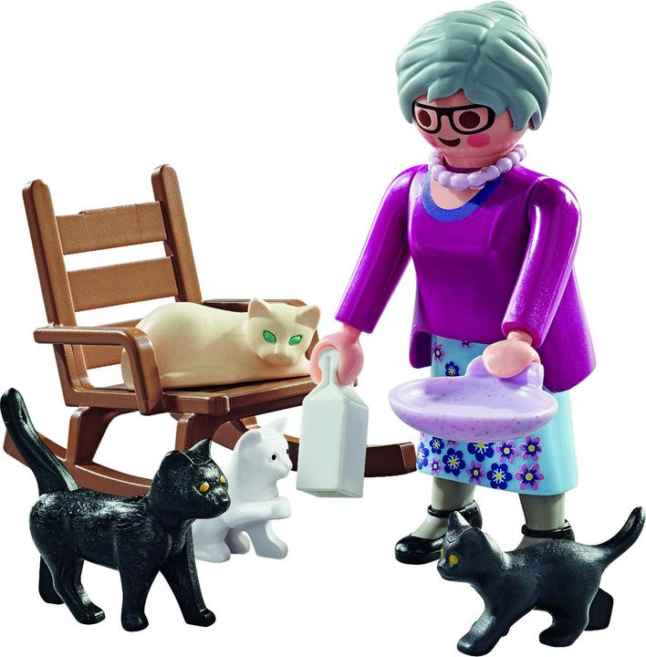 Image du produit Playmobil Grand-mère avec des chats (71172, Playmobil Special Plus)