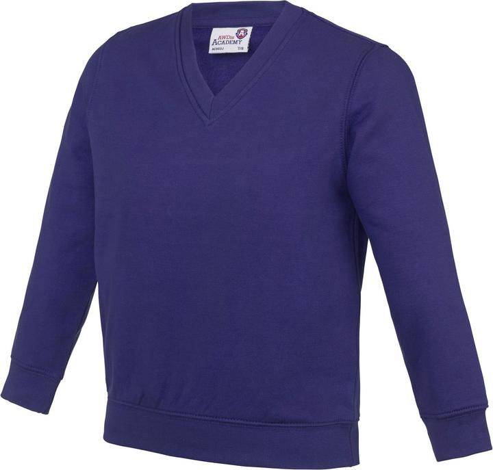 Produktbild Awdis Academy Junior Schul Sweatshirt mit VAusschnitt (2 StückPackung) (128)