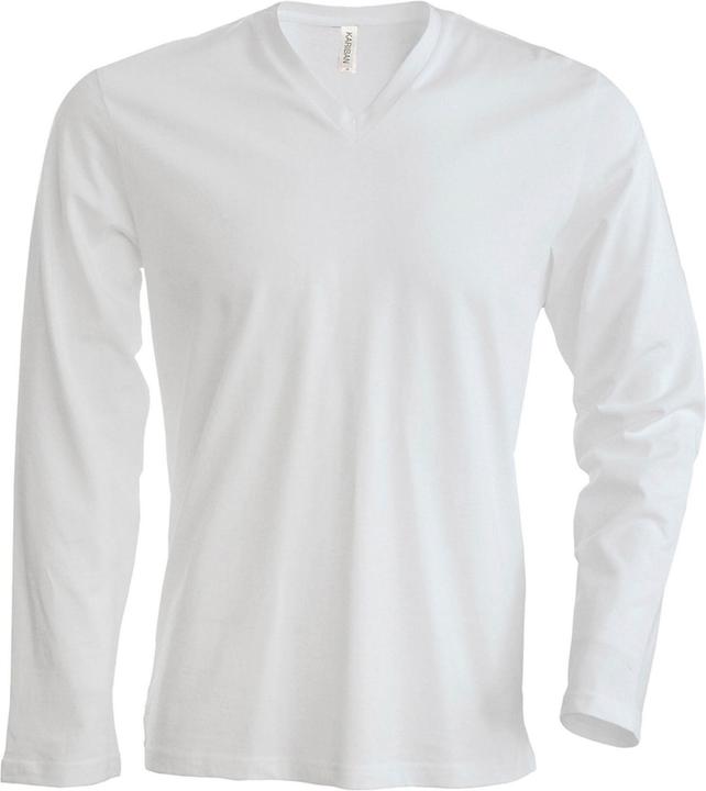 Kariban TShirt Slim Fit Langarm VAusschnitt