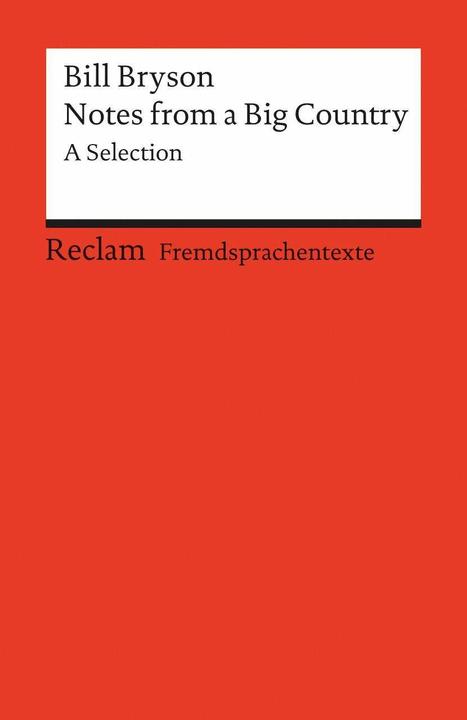 Produktbild Notes from a Big Country (Deutsch, Englisch, Bill Bryson, Klaus Werner)