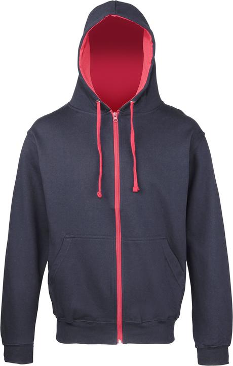 Feuerrot, Marineblau
