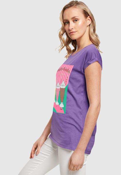 Actual product image Mister Tee MisterTee Ladies Milkshake Tee - Extended Shoulder Tee - 178079 (XS)