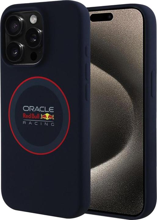 Actual product image Red Bull Hülle MagSafe Silikonhülle mit rotem Ring (Apple iPhone 15 Pro Max)