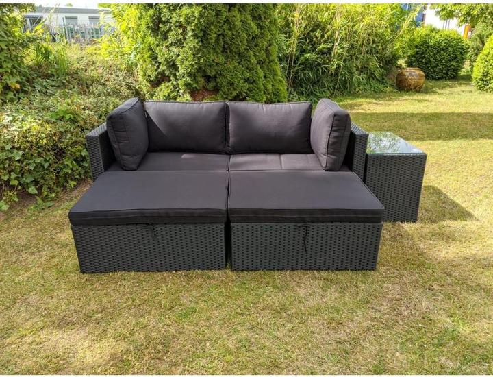 Produktbild GreenGarden 25896 Premium Rattan modulare Sitzecke „Miami" für 2-4 Personen