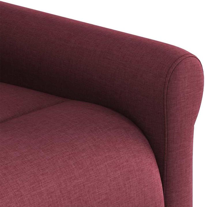 Immagine prodotto VidaXL Poltrona massaggiante Tessuto rosso vino Poltrona massaggiante TV