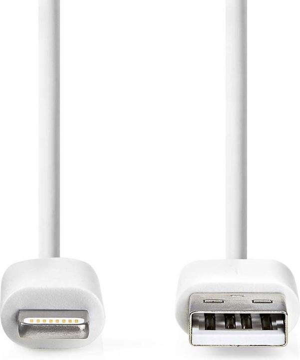 Produktbild Nedis USB A – Lightning (1 m, USB 2.0, 12 W)