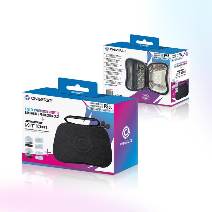 Immagine prodotto Oniverse Controller Case With 10 Accessories 4 Rings 6 Silicon Cap - Grey