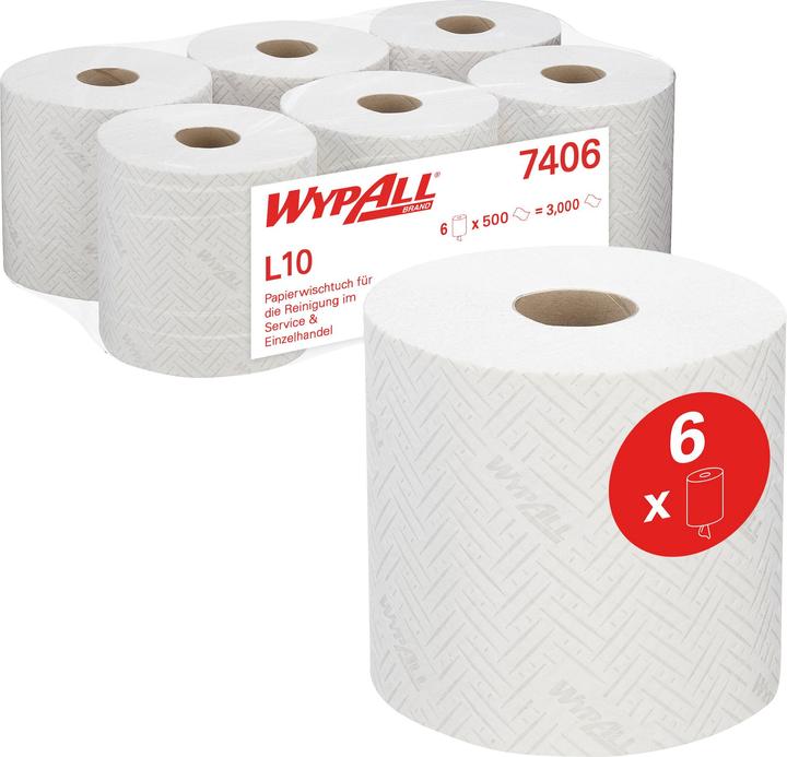 Wypall Wipe L10 RollControl 7406 18,3x38cm ws 6 pcs./pack. (6 x)