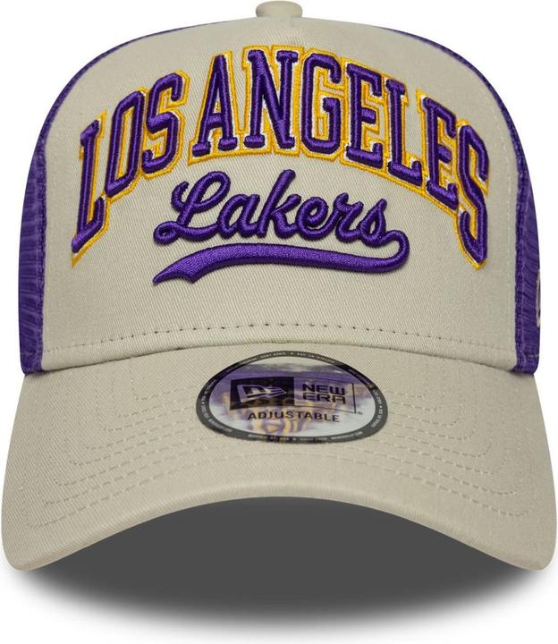 Produktbild New Era A-Frame Trucker Cap - Script Los Angeles Lakers (One Size)