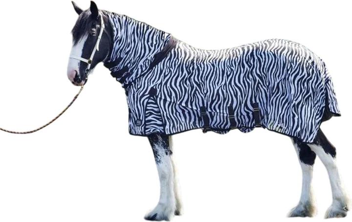 Actual product image Firefoot Combo Neck Zebra Print Horse Fly Rug (190.50 cm)