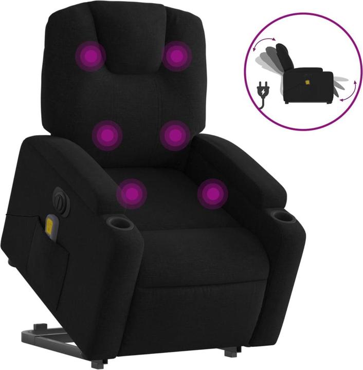 Produktbild VidaXL Elektrischer Massagesessel mit Aufstehhilfe Stoff