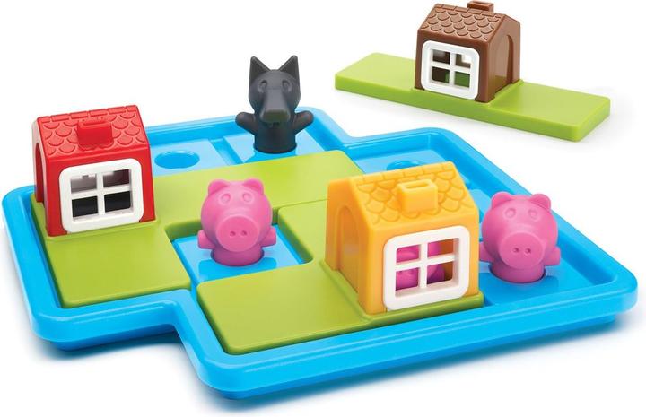 Image du produit Smart Games Jeu de puzzle Trois petits cochons - Deluxe (Italien, Anglais, Français, Multilingue, Allemand)