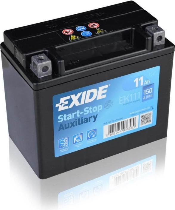 Actual product image Exide Start-Stop Aux. (12 V, 11 Ah, 150 A)