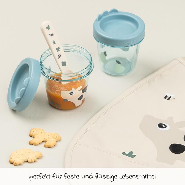 Actual product image Done by Deer Nahrungsbehälter & Portionierer Aufbewahrungsbehälter 2er Pack - Tiny Farm