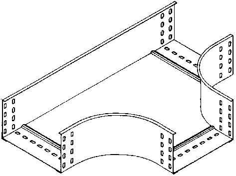 Niedax NIE RTS35.400 T-piece 35x402mm with ungel.en side rails bandverz. (3.50 cm)