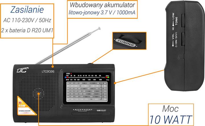 Image du produit LTC LTC-2026 (FM, MF, KW)