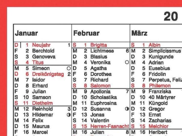 Actual product image Simplex Kalender mit Namenstagen A5 Querformat, 2026 (A5, Hardcover, German)