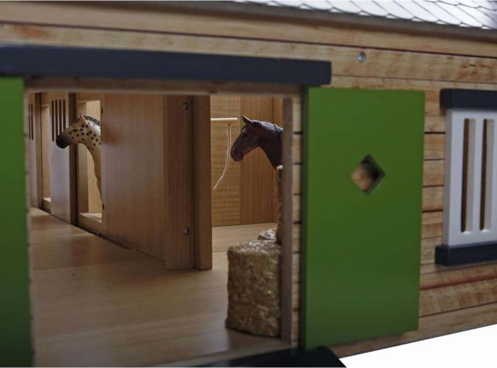 Actual product image NoName Horse corner stable with 3 boxes and storage room 1:24
