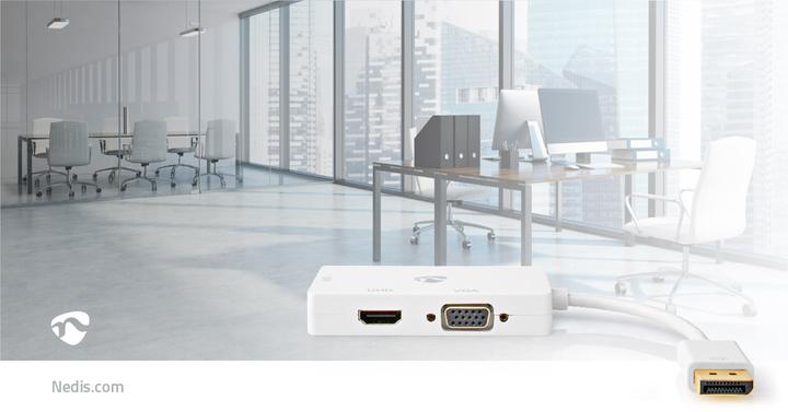 Actual product image Nedis Displayport adapter| DisplayPort 1.2| DVI-D 24+1-pin socket HDMI VGA (VGA)