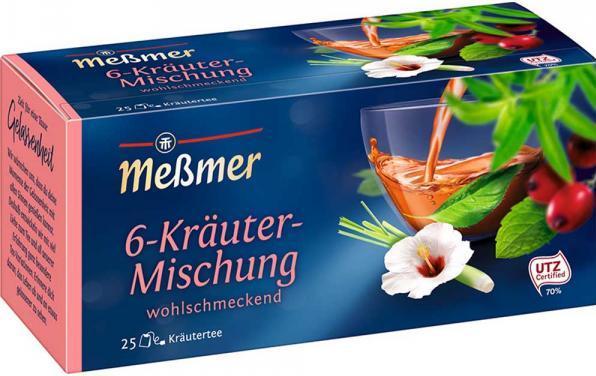 Produktbild Messmer 6 Kräuter Mischung 25er (100 g)