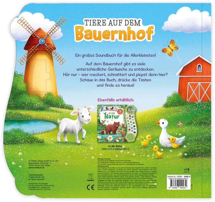 Produktbild Soundbuch Tiere auf dem Bauernhof (Deutsch)
