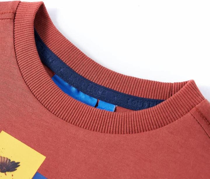 Immagine prodotto VidaXL Camicia da bambino a maniche lunghe Henna 92,Materiale: 100 % cotone, colore (92)