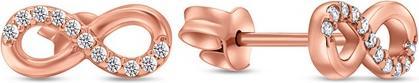 Brilio Silver - Modern bronze Infinity EA360R earrings