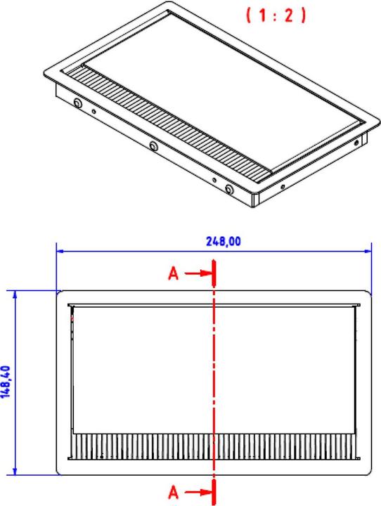 Actual product image Bachmann CONI COVER mounting frame black