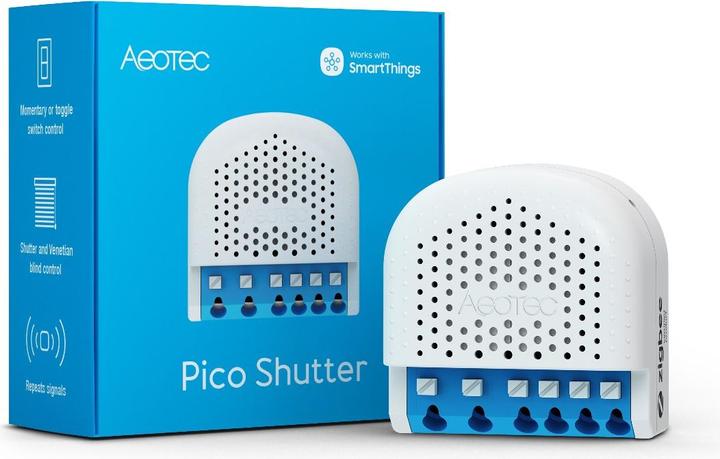 Actual product image Aeotec Pico Shutter (Switch actuator)
