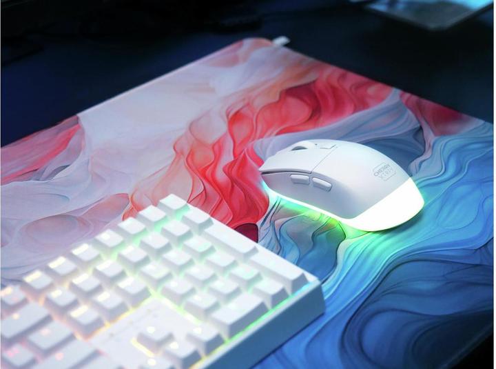 Actual product image CHERRY xtrfy M50 White Wireless Mouse (Wireless, Cable)
