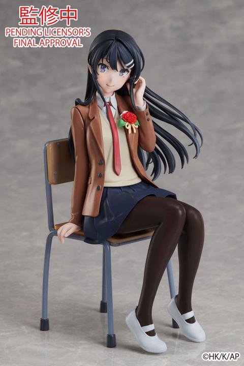 Actual product image Aniplex Rascal Does Not Dream of a Knapsack Kid Statue Mai Sakurajima Graduation Ver. 15 cm