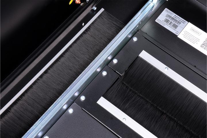 Actual product image Digitus Network cabinet 48.3cm 19inch 42U H2053mmxW800mmxD1000mm black with glass door incl. 28xmounting (42 RU, 19 inch rack)
