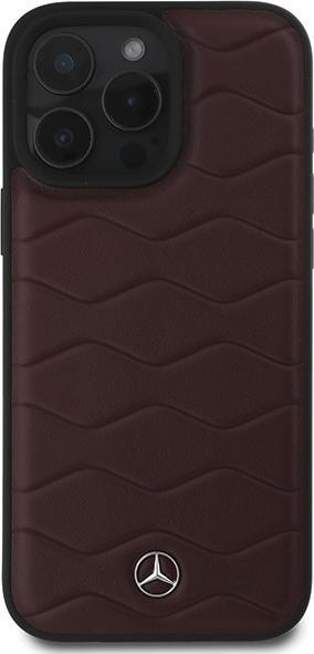 Immagine prodotto Mercedes MEHCP16X23RWRSR Custodia rigida per iPhone 16 Pro Max 6,9" czerwony/rosso MB Waves Leather (Apple iPhone 16 Pro Max)