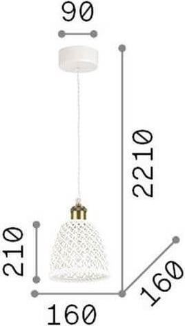 Immagine prodotto Ideal lux Lampada a sospensione Lugano E27 a forma di campana (E27)