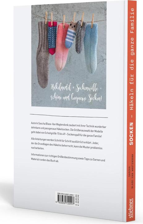 Actual product image Socken häkeln für die ganze Familie (German, Sascha Blase-Van Wagtendonk, 2024)