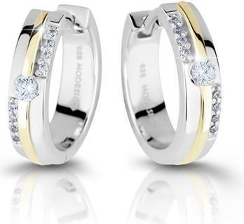 Immagine prodotto Modesi Orecchini in argento bicolore con zirconi M26024