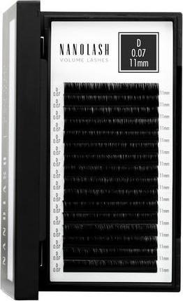 Actual product image Nanolash Volume Lashes False Lashes for Professional Eyelash Extensions 11mm 0.07 D (Eyelashes applicator)