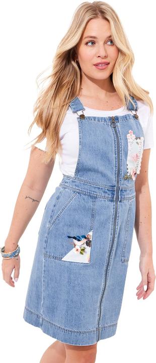 Produktbild Joe Browns Floral Zip-Front Denim Pinafore (40)