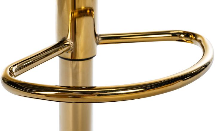 Produktbild CLP 2er Set Barhocker Braga-Bezug mit Goldgestell, höhenverstellbar