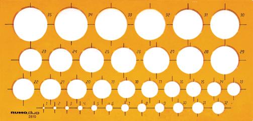 Produktbild Rumold Kreisschablone 1-35 mm (270 cm)