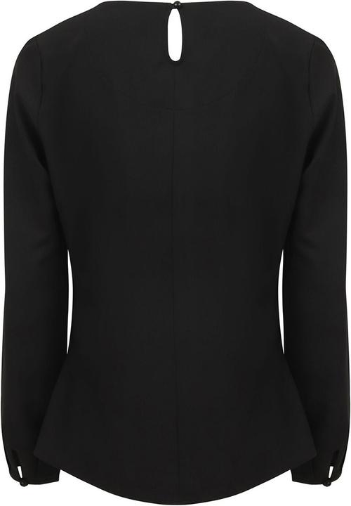Produktbild Henbury Falten Front Langarm Bluse (L)