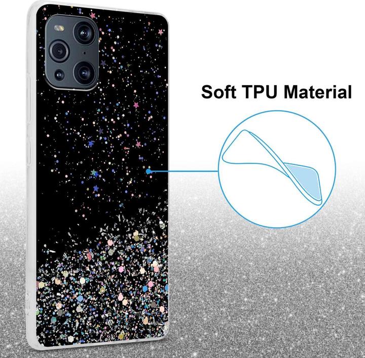 Produktbild Cadorabo TPU Hülle für Oppo FIND X3 PRO mit Glitzer (Oppo Find X3 Pro)