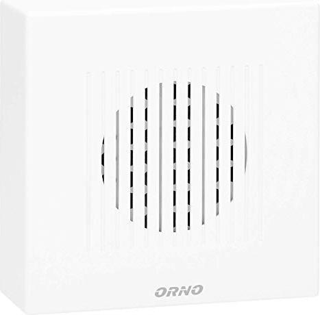 Produktbild MGA ORNO RINGIL MINI AC Funkklingel Aussen Wasserdicht Mechanischer Gong Zweifarbig 30-80db Weiss 230VAC (Funk)