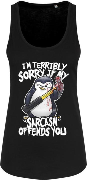 Actual product image Psycho Penguin Tanktop Sarcasm